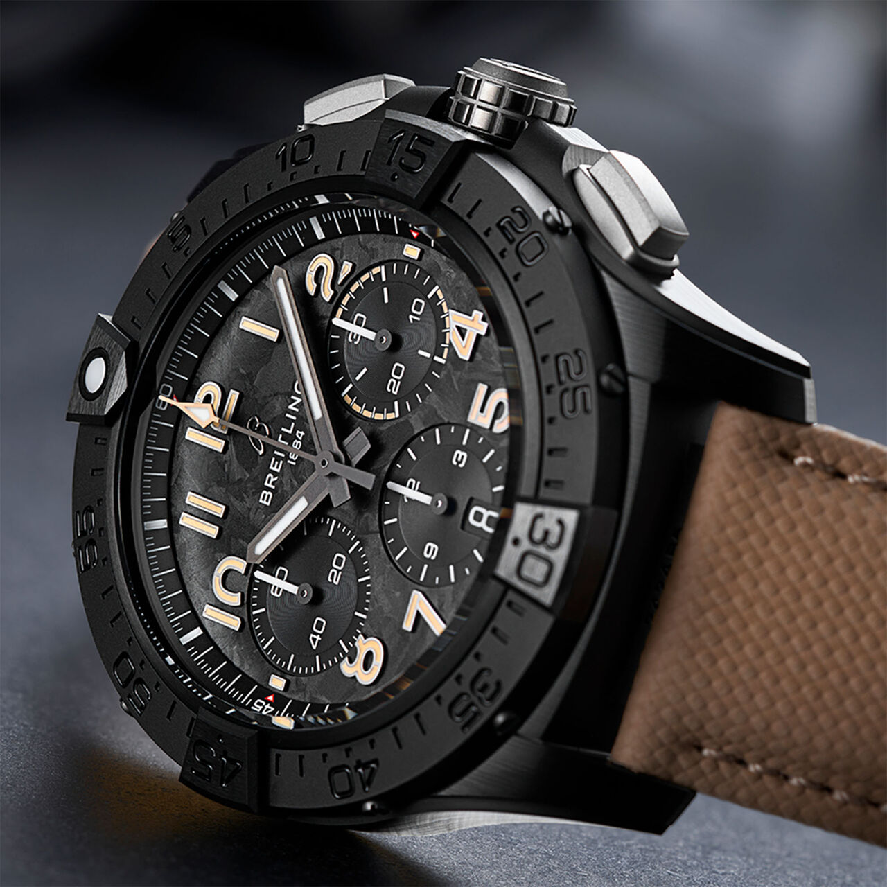 Breitling SB0146101B1X1 Avenger Night Mission B01 Automatic Chronograph 42 mm Titanium and Ceramic dial image number 3